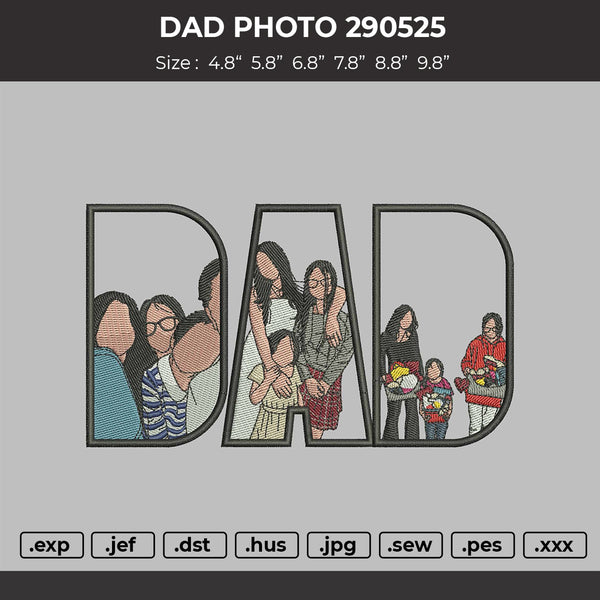 DAD Photo for Embroidery machine
