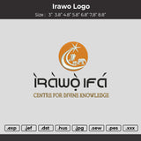 Irawotext Embroidery File 6 sizes