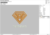 Terminus Embroidery File 6 sizes