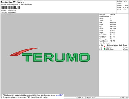 Terumo Embroidery Filer 4 size