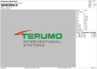 Terumo Embroidery File 4 size