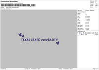 Texastext 02 Emboridery File 6 sizes