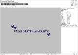 Texastext 02 Emboridery File 6 sizes