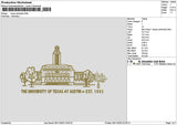 Texastext 2611 Embroidery File 6 sizes