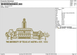 Texastext 2611 Embroidery File 6 sizes