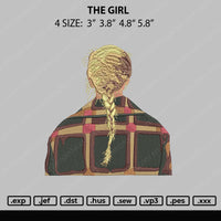 The Girl Embroidery File 4 size