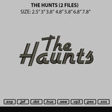 The Haunts Text Embroidery 2 Files