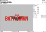 Batwoman Embroidery File 6 sizes