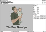 Grandpatext 1112 Embroidery File 6 sizes