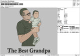 Grandpatext 1112 Embroidery File 6 sizes