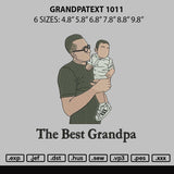 Grandpatext 1112 Embroidery File 6 sizes