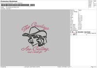 Cowboy Girl 02 Embroidery File 6 sizes