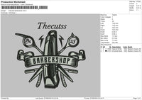 Thecutts B Embroider File 6 sizes