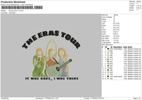 Ts Tour V2 Embroidery File 6 sizes