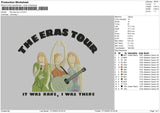 Ts Tour V2 Embroidery File 6 sizes