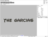 The Gracias Embroidery File 5 size