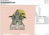 The Haunted Embroidery File 6 sizes