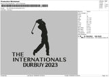 The Internationals Embroidery File 6 sizes