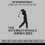 The Internationals Embroidery File 6 sizes