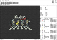 The Master Of Rock Embroidery File 6 sizes