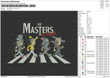 The Master Of Rock Embroidery File 6 sizes