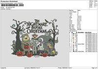 Nightmare 1809 Embroidery File 6 sizes