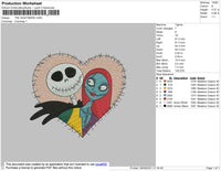 The Nightmare Embroidery File 4 size