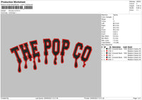 The Pop Embroidery File 6 sizes