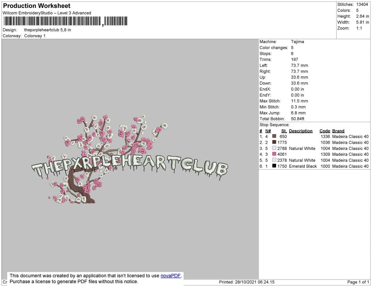 The Pxrpleheartclub Embroidery File 4 size