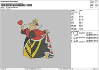 Queen 0906 Embroidery File 6 sizes