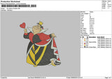 Queen 0906 Embroidery File 6 sizes