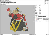 Queen 0906 Embroidery File 6 sizes