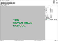 Seventext Embroidery File 6 sizes