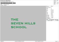 Seventext Embroidery File 6 sizes