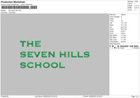 Seventext Embroidery File 6 sizes