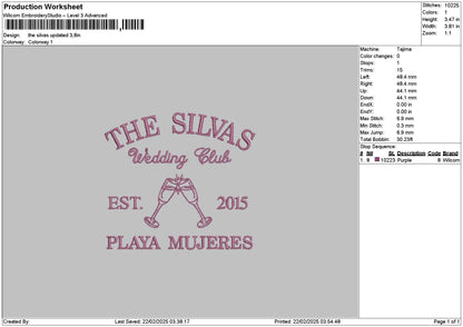 Playatext Embroidery File 6 sizes
