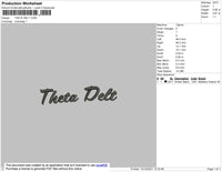 Theta Delt Embroidery File 4 size