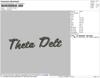 Theta Delt Embroidery File 4 size