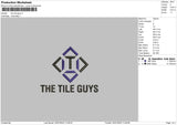 The Tile Guys Embroidery File 4 sizes