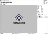 The Tile Guys Embroidery File 4 sizes