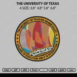 The University Of Texas Embroidery File 4 size