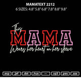 Mamatext 2212 Embroidery File 6 sizes