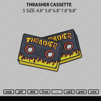 Tharsher Cassette Embroidery File 5 sizes