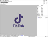 TikTok Embroidery File 4 size