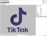 TikTok Embroidery File 4 size