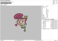 Timmy Turner 02 Embroidery File 5 sizes