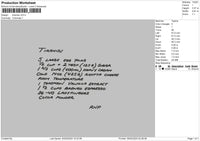 Tiramisu Text Embroidery File 6 sizes