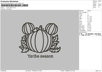 Tis The Season Embroidery File 5 sizes