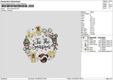 Seasontext 1412 Embroidery File 6 sizes