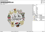 Seasontext 1412 Embroidery File 6 sizes